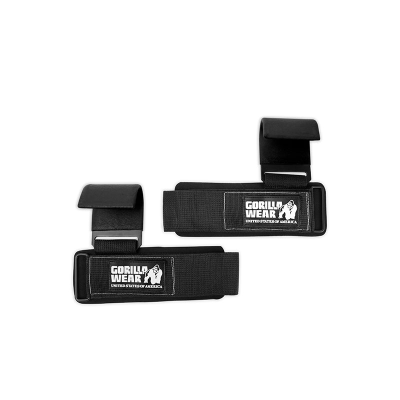 Weight Lifting Hooks - Black/White