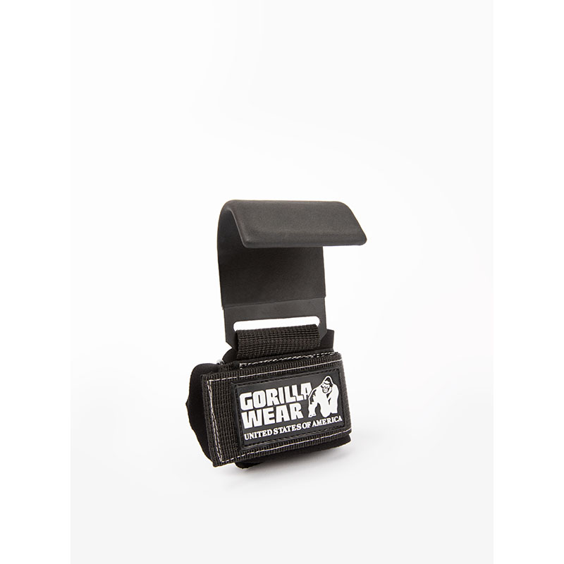 Weight Lifting Hooks - Black/White - Image 2