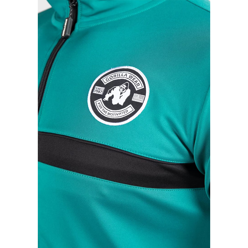 Vernon Track Jacket - Teal Green - Image 4