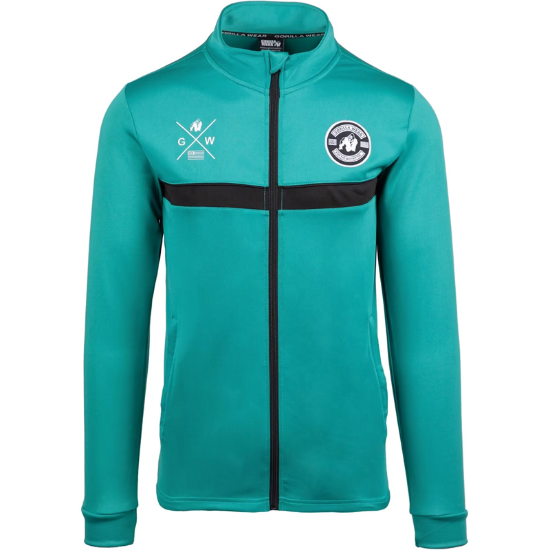 Vernon Track Jacket - Teal Green - Image 5